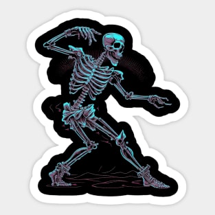 Dancing skeleton Sticker